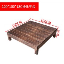 조립식 평상 야외 중형 사각정자 옥상 뜰 조립형 목조, 1㎡, 브라운계열 100*100*18