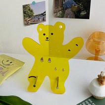 키치키치 곰돌이 아크릴 귀걸이거치대 악세사리수납