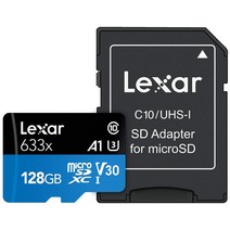 렉사 lexar 하이퍼포먼스 633x 마이크로 SD카드 128GB