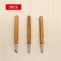 우드카빙키트 접목도 조각도 3-4-5 개대 목공 조각 도구 diy 다기능 수제 예술 조각 칼 나무 손잡이 조각 칼 도구, 3개