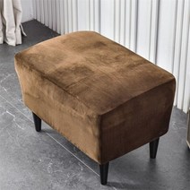 예식장의자 커버 연회장 웨딩홀 흰색 리본 혼주의자 벨벳 윙 체어 스트레치 스판덱스 안락 의자 탈착식 윙백 소파 시트 쿠션 발판, [21] A9 Footstool Cover