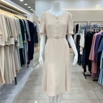 KL 퍼프 소매 벨트 원피스 KWOPMG0500