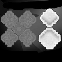 마당 데크 대크 전원주택 콘크리트 스테핑 스톤 정원 포장 금형 플라스틱 돌길 정원길 돌담길, 한개옵션0