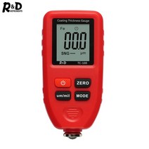 두께 측정기 RD TC100 자동차 페인트 코팅 자동차 페인트 도막 FENFE 측정 수동 페인트 도구 두께게이지, 빨간색, 1개