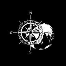 산악 모험 나침반 자동차 스티커 지도 그래픽 캠퍼 rv 캐러밴 랭글러 후드 비닐 데칼 TJ LJ JK 도어 액세서리 자동차 액세서리, WHITE+S 30X28CM+The bag packin