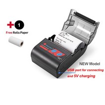 라벨기 라벨프린터 송장프린터 mtp-2 58mm 미니 블루투스 테마 휴대용 무선 열, 5v 프린터 전용, 협력사, 우리 플러그