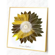 더 아트 컴퍼니 금전운 가득 부르는 금박 해바라기그림 부자되는 골드액자 재물복 재물운 해바라기 풍수그림 액자, 1. 금박 해바라기