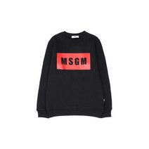[엠에스지엠] [MSGM] 키즈 사각 로고 스웨트셔츠(MS029082_110) 블랙