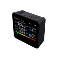 이산화탄소측정기 BT 공기질 모니터 CO2 측정기 이산, Black