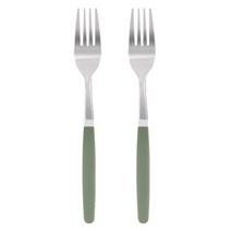 마호커트러리 틴트 성인용 포크, 제이드그린, 2개