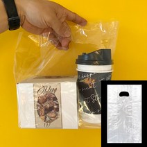 [소행섬] 무지 PE 비닐 쇼핑백 R형 (투명 비닐쇼핑백 선물포장 테이크아웃 쇼핑 답례품포장), R40, 100ea