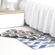 헤링본 사각 발매트 40x60 미끄럼방지 현관매트 욕실매트 주방매트, 그레이 Gray