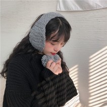 귀여운 따뜻한 여성 겨울 귀마개 귀도리 뜨기