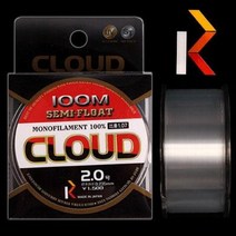 [붕어하늘] 강원 클라우드 세미플로트라인 100m/0.6호~5호/민물 원줄/모노라인/나일론 낚시줄/낚싯줄