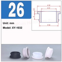 케이블부싱 5pcs 실리콘 고무 스냅 온 그로멧 15mm - 30mm 구멍 플러그 전선 케이블 보호 부싱 검정 흰색, 02 Transparent, 12 26mm