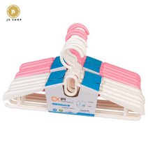 논슬립 옷걸이 플라스틱 빈티지 어깨 의류, 열 개, 혼색