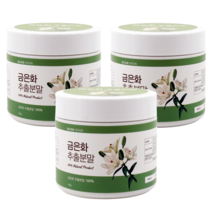 세컨스푼 첨가물없는 순수100% 금은화 추출물 분말 가루 효능 인동초, 250g 3통