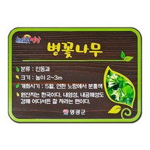 [나무애그림] 수목표찰 나무팻말 식물 꽃 텃밭 수목이름표 라벨 네임텍 가든픽 C-039, UV샌딩방식, 철재지주(20각750H)