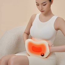 AKRUA 복부 온열 찜질기 히팅벨트 USB충전식 온수찜질기 3단 조절 온열 복대 찜질기, 베이지