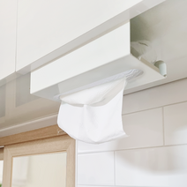 일상맞춤 거치식 무타공 페이퍼타올 케이스 화이트