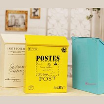 SPR_벽걸이우체통PostBox 우편함수취함 MailBox편지보관함 예쁜 고충처리함 철제 방수 가정용 미니 철재 물함 빈티지_spr, SPR_인테리어 스틸우편함(그린)