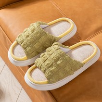 곰돌이샵 뽀송뽀송 러블리 레이스 쿠션 슬리퍼 발편한 린넨 사계절 실내화 임산부 산후조리원 슬리퍼