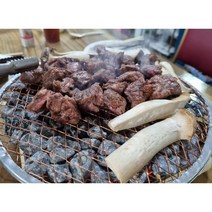 맥반석 석쇠 구이용 캠핑용 일회용 숯불 바베큐 야외 그릴 불판 약2kg 맥반석포함, 1세트