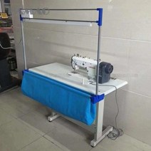 미싱작업대 오버록 방수 재단기 봉제대 테이블 책상, 1미터 07 라이트 포함 차체 풀세트