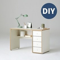 한샘 샘 책상 120cm 하부서랍형 DIY(컬러 택1), 색상:우형/메이플/그린(M)