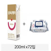 삼육케어 균형영양식200mlx72입 물티슈 7개