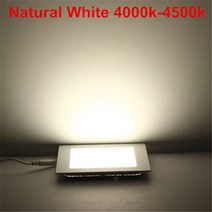 파워딜 Ac/dc 12 v/24 v 울트라 얇은 디자인 3 w 6 9w12w 15 25 led 천장 recessed 그리드 downlight 광장, 01 Natural White_08 24V 3W