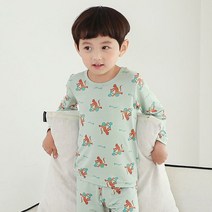 삐삐롱 따릉타이거 모달스판 9부 상하세트