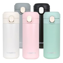뮤티드 원터치 텀블러 350ml 보온보냉 스텐 어린이, 그린