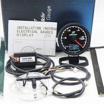유량센서 GReddi 부스트 게이지 수온 7 색 LCD 디스플레이 터보 오일 압력 RPM 타코미터 레이싱 미터 62mm, 06 VACUUM
