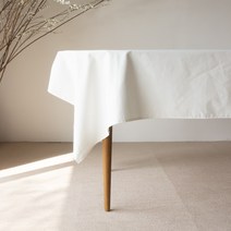 [코티지]빈티지 순면 광목 테이블보 돌상 백일상 행사용 식탁보, 퓨어화이트, 특대(330 x 150cm)