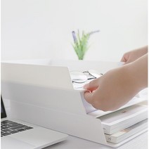A4용지 서류 문서 용지 보관 트레이 오피스 정리 필수, 화이트