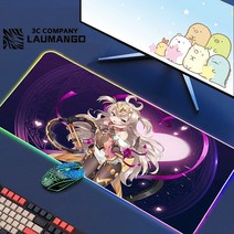 에픽 세븐 Rgb 마우스 패드 게이머 키보드 매트 책상 애니메이션 카펫 Pc 빅 게임 캐비닛 확장, 05 GG001216_02 RGB300x600x3mm
