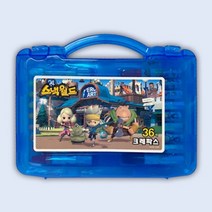 스낵월드 36색 크레파스 / 미술도구 크레용 준비물 색칠도구 크레파스 스낵월드크레파스 남자아이 유치원준비물