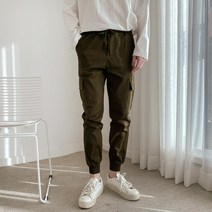 면 스판 남자 카고바지 밴딩 조거팬츠