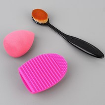 비앤비블 협력업체 메이크업 브러쉬 퍼프 세척판 3종 세트 붓 스펀지 빨래판 남자 화장 도구