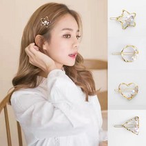 제이셀 H122_도형 진주 보석핀 금속핀 머리핀 헤어핀