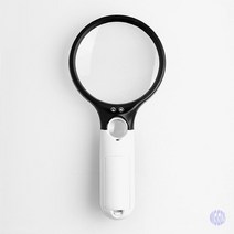 90MM LED 라이트 2구 돋보기 미니돋보기 돋보기 볼록렌즈 관찰경