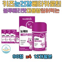 블루베리맛 키즈 눈 케어 베타카로틴 비타민C 아연 블루베리 아사이베리 크랜배리 결멍자 과일 채소 혼합분말 성장기 아동 유치원생 초등학생 남아 여아 아이 아이들 육아 중학생