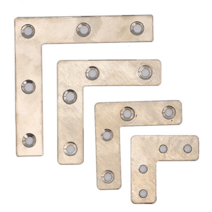 10p ㄱ자 평철 스텐 코너 꺽쇠 연결 철물 보강, 80x80mm