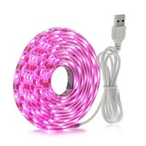 조립식비닐하우스 식물에 대 한 usb phytolamps 5 v led 성장 빛 스트립 2835 칩 05m 1m 2m 수경 온실 묘목 성장을위한 phyto 테이프를 주도, USB+3M+No Waterproof