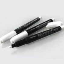 철제 유리 가죽 나무 하얀색잉크 화이트 마카펜 수성