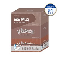 크리넥스 실크소프트 코튼향 200매 3팩, 단품