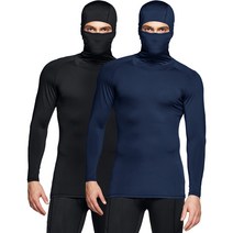 애슬리오 언더레이어 기모 라운드 긴팔 골프이너웨어 2팩 AO-LYH12