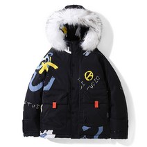 이승창 겨울 덧장 가벼운패딩남성, 블랙