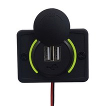 캠핑카 카라반 트레일러 수리 부품 튜닝 셀프diy범용 자동차 충전 소켓 - . 듀얼, 협력사, 초록